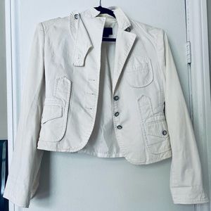 BCBG MaxAzria White Jacket